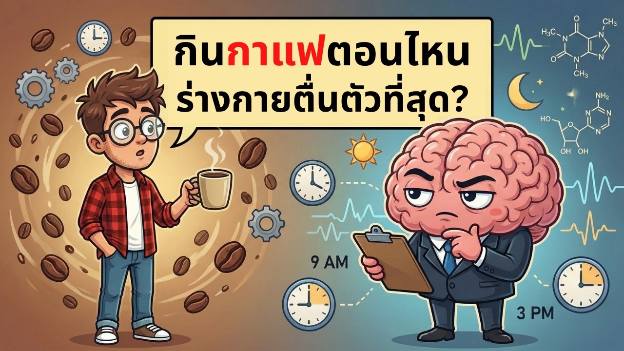 กินกาแฟตอนไหน ร่างกายตื่นตัวที่สุด? | เรื่องไม่รู้รอบตัว