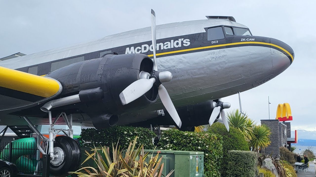 MCDONALD'S AIRPLANE IN  TAUPO NEW ZEALAND 🇳🇿