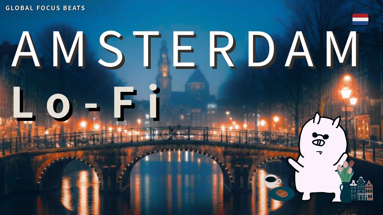 Minimal Lofi: Amsterdam Night Rain | Deep Work & Study Music (2Hour+)