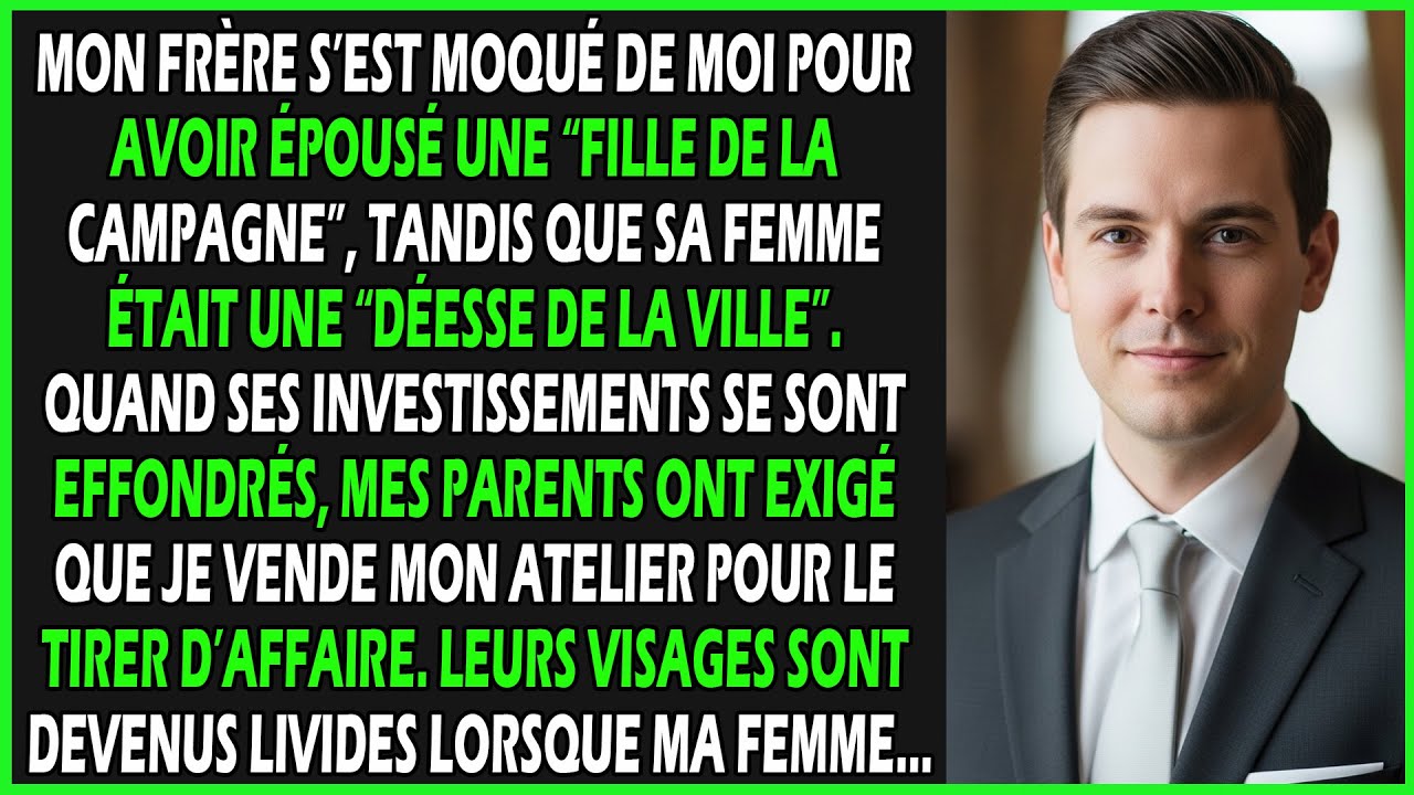 Mon frère s’est moqué de moi pour avoir épousé une “fille de la campagne”, jusqu’au jour où nous...