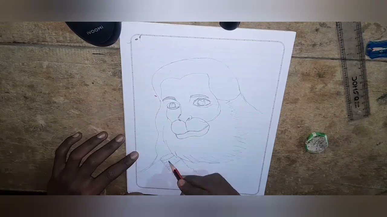 drawing hanuman ji ki drawing||easy drawing|| Step by Step