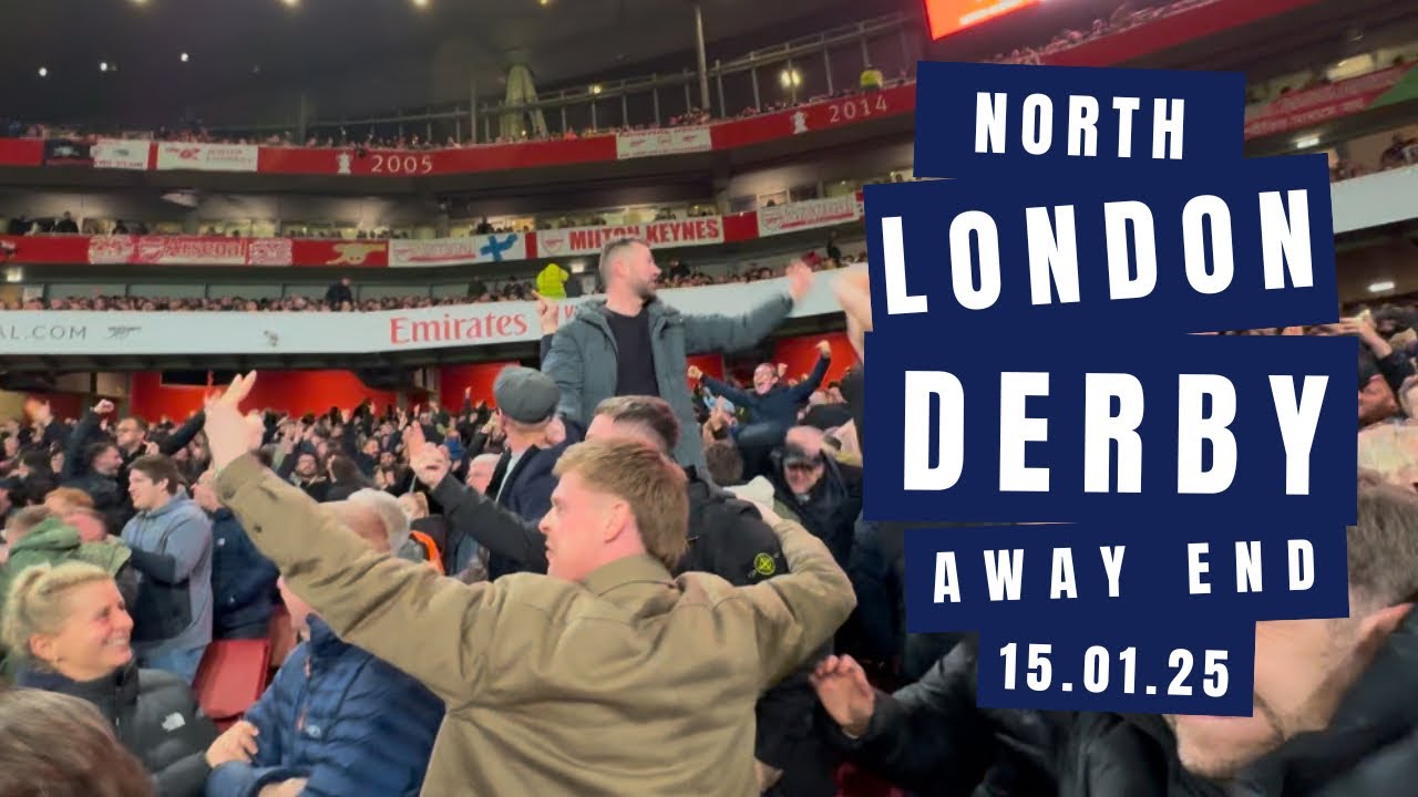 💥NORTH LONDON DERBY💥 AWAY END LIMBS 👊Arsenal vs Tottenham 15.01.25 손흥민 #spurs #coys