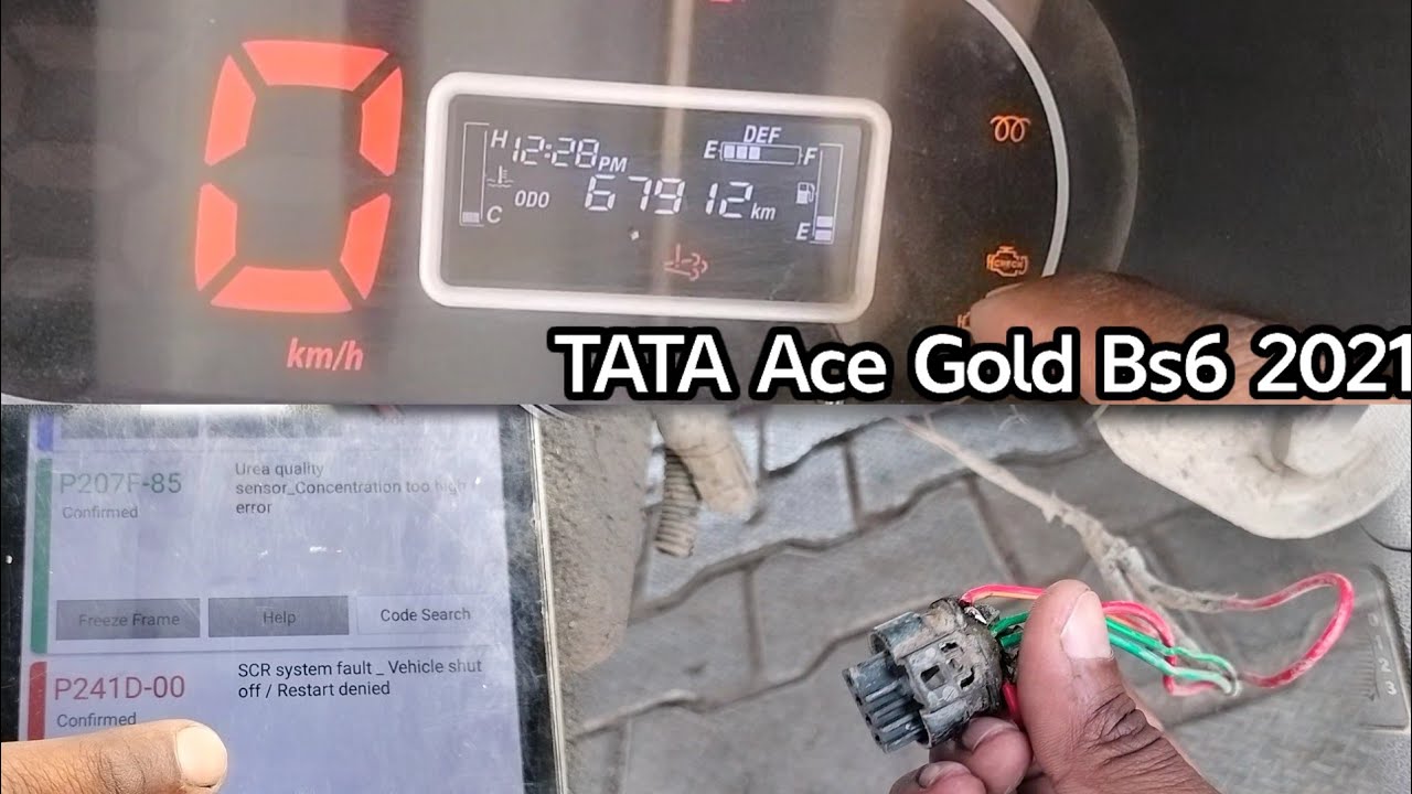 Tata Ace Gold Bs6 Starting Problem Solve Dtc P 241 D  Scr Vehicle Shut Off  Restart Denied System 👍