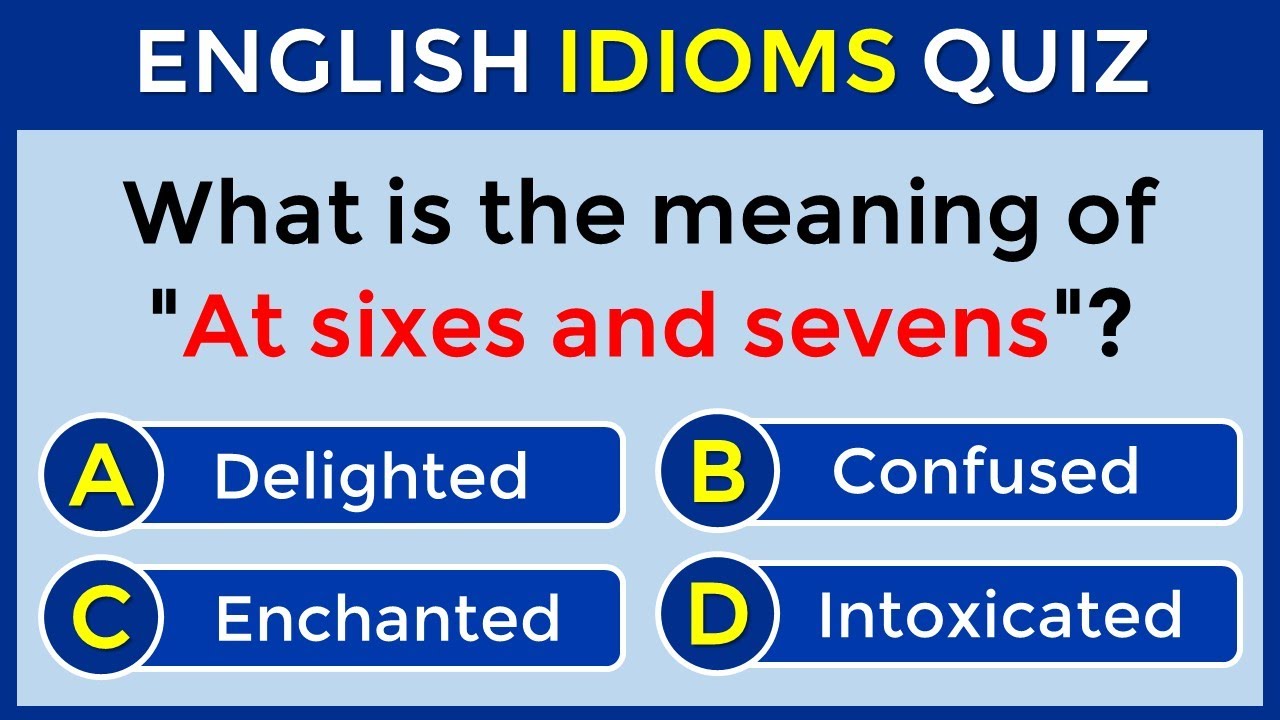 English Idioms Quiz | CAN YOU SCORE 30/30? #challenge 57