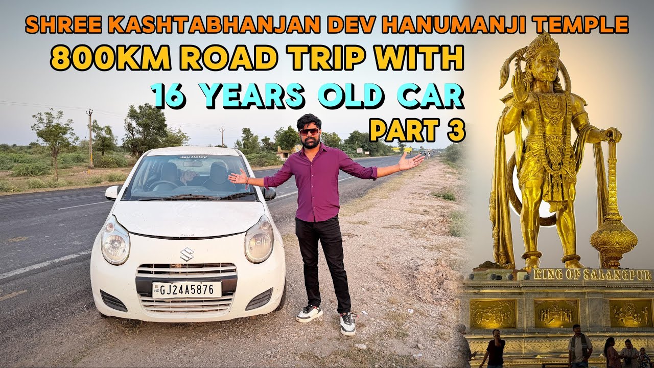 Shree Kashtabhajan Dev Hanumanji Temple full guide | 800 KM Road Trip With 16 Year Old Car | Part 3
