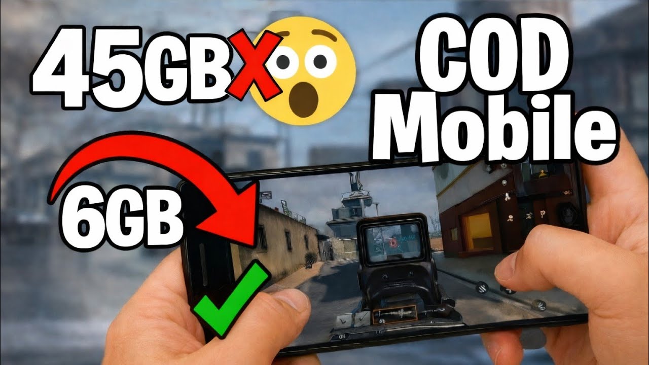 Reduce Cod Mobile de 45GB a SOLO 6GB 