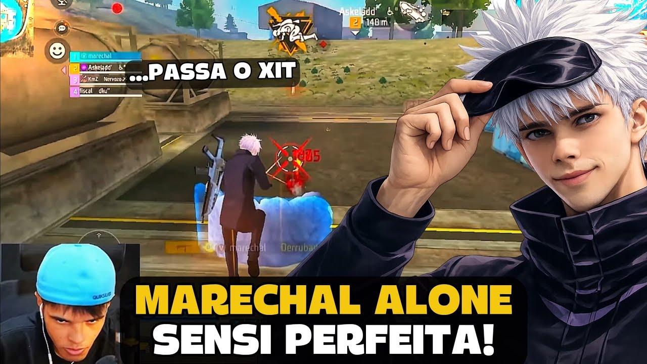 MARECHAL CARREGOU OS ALEATÓRIOS COM A SUA SENSI NA RANK! FREE FIRE - MARECHAL HIGHLIGHTS