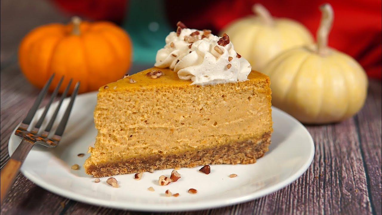 Pie de Queso y Calabaza   Pumpkin Cheesecake   Mi Cocina Rápida