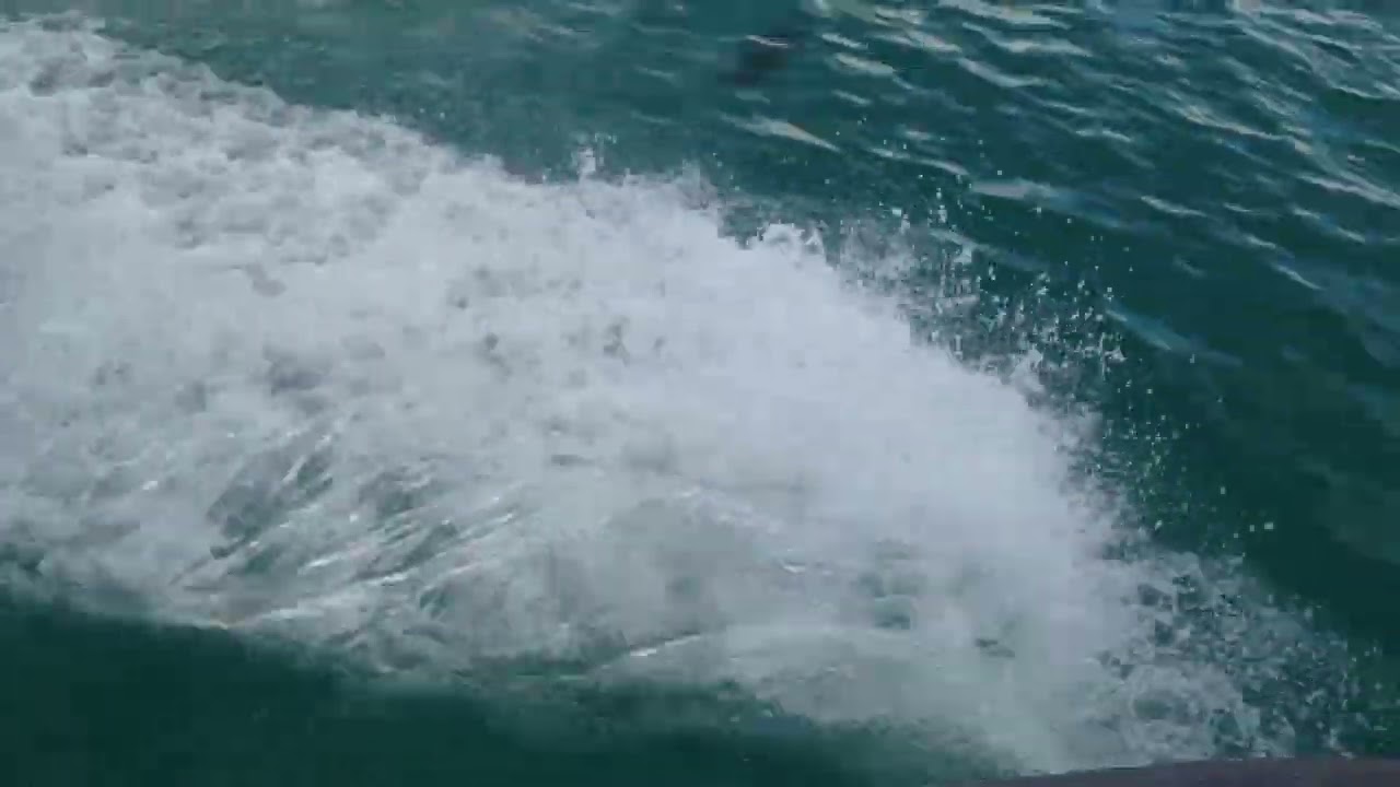Maldives seaplane landing in the water  at Male Airport 