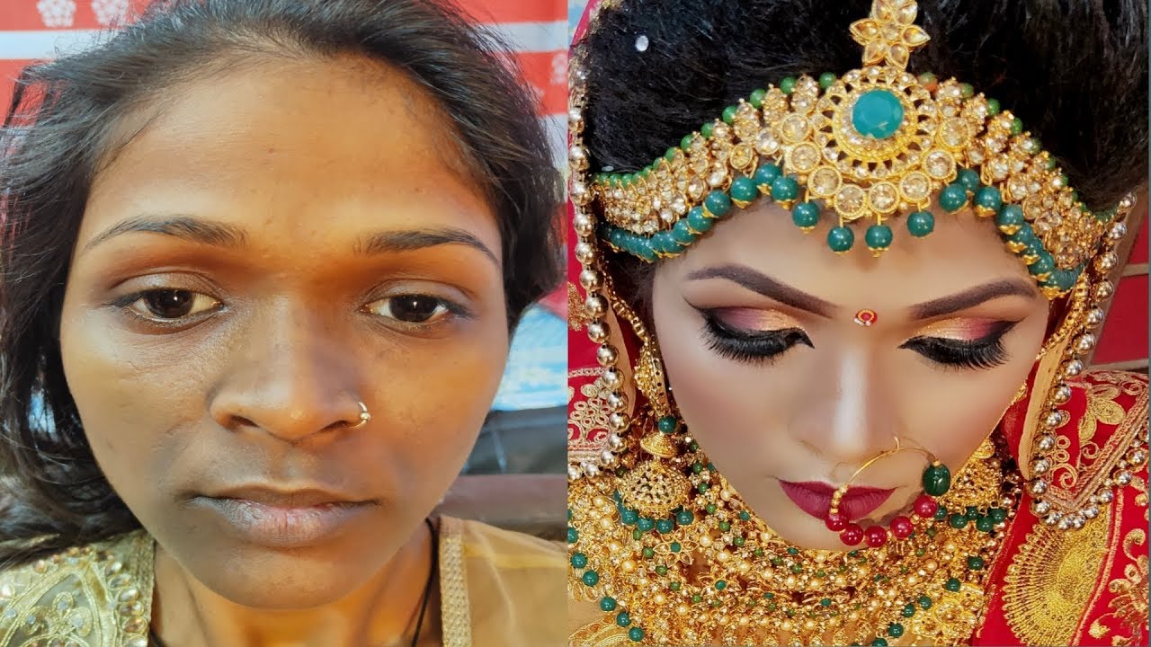 Real Dark Skin Bridal Makeup #Dark skin kryolan supra bridal makeup 2020#kryolan supra bridal makeup