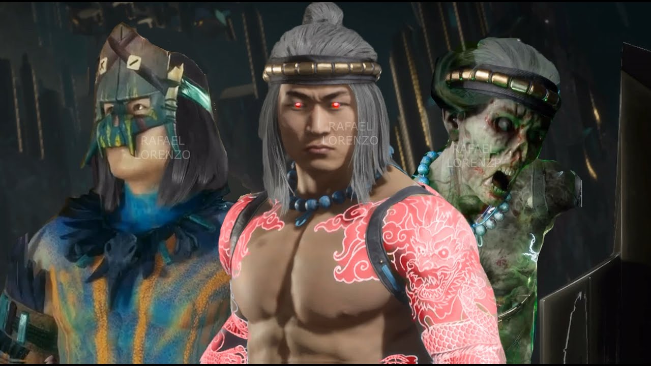 MORTAL KOMBAT LIU KANG Evolution Skins Costumes MK1 - MK11 - MORTAL KOMBAT 11