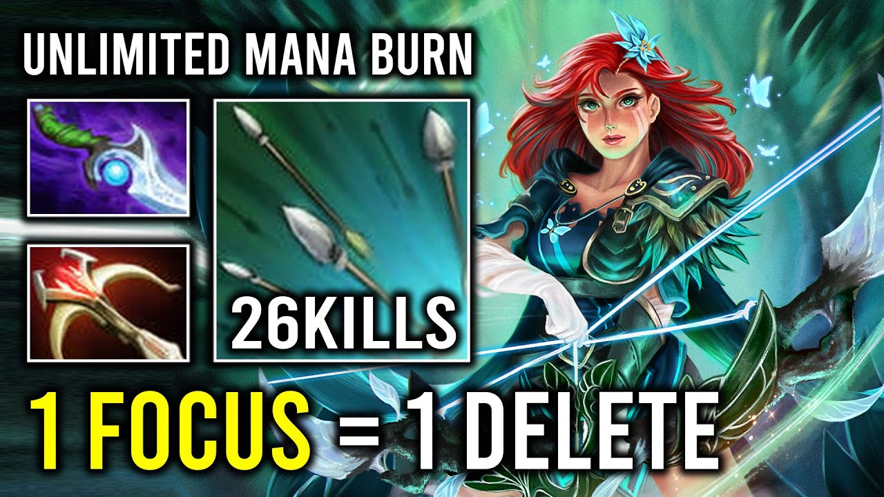 UNLIMITED MANA BURN 1 Focus = 1 Delete Most Annoying Hero Carry Windranger Dota 2