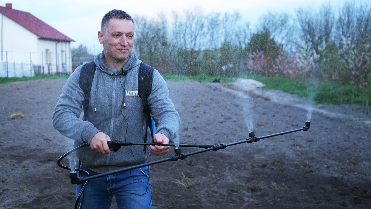 Ефективний підхід до обробки рослин. Форсунки, штанги, шланг на 6 м.