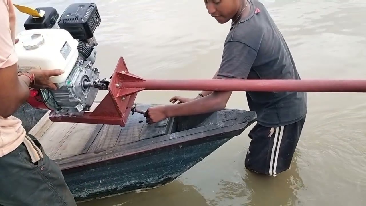Honda gx200 boat engine making process and testing