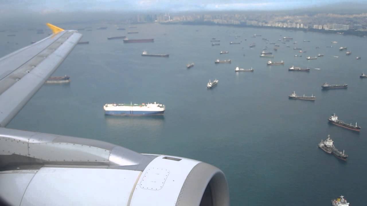 AWESOME LANDING | Tiger Airways A320-200 in Singapore Changi International Airport