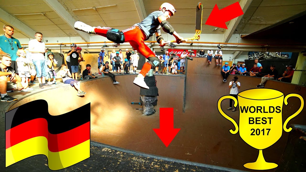 GERMANY'S BEST INDOOR SKATEPARK ON SCOOTER!
