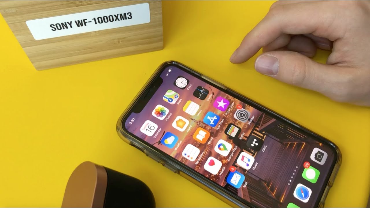 Jak sparować słuchawki Sony WF-1000XM3 z iOS