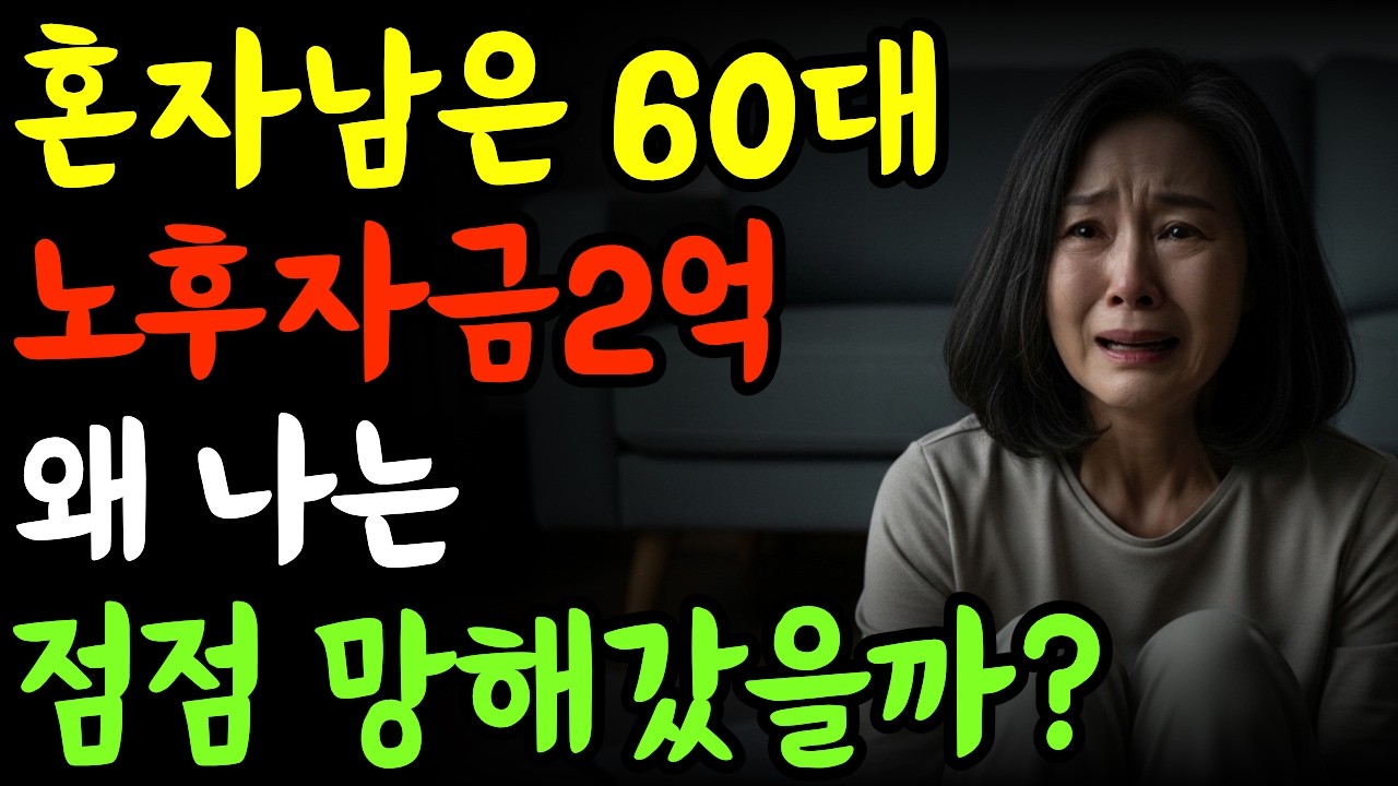 노후자금 2억이 사라진 이유… 60대 재혼이 부른 파산의 시작 | 노후자금 | 노후준비