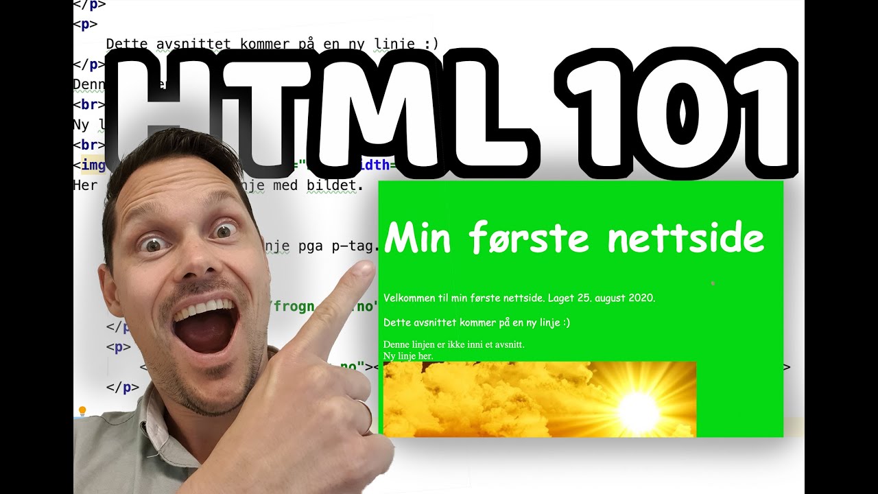 Hvordan lage en nettside med HTML (IT1 uke 35)