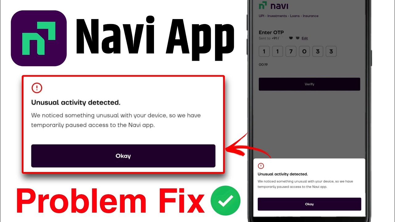 Navi App Login Problem Fix 2026 | Unusual Activity Detected Navi Error Solution