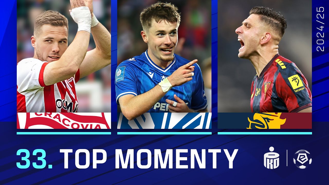 Wszystkie gole 33. kolejki! | Lech idzie po mistrza! | TOP MOMENTY |   Ekstraklasa 2024/25