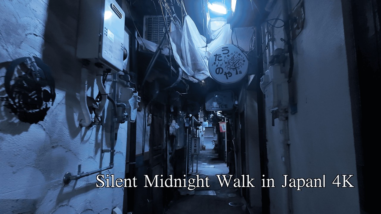 『4K 深夜散歩』路地裏に残る大阪の夜｜海老江七丁目から野田阪神へ