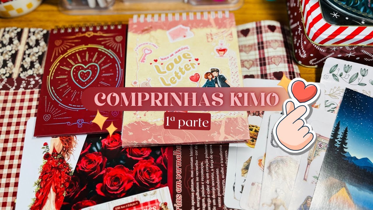 UNBOXING comprinhas na @KimoAdesivos  + Colagem com o material