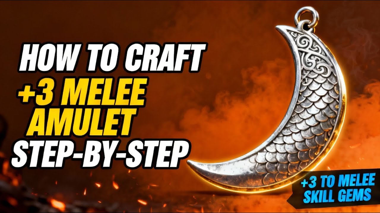 PoE2 | How to Craft +3 Melee Skills Crit Amulet? Step-by-step! #poe2guide #poe2 #gaming #craft
