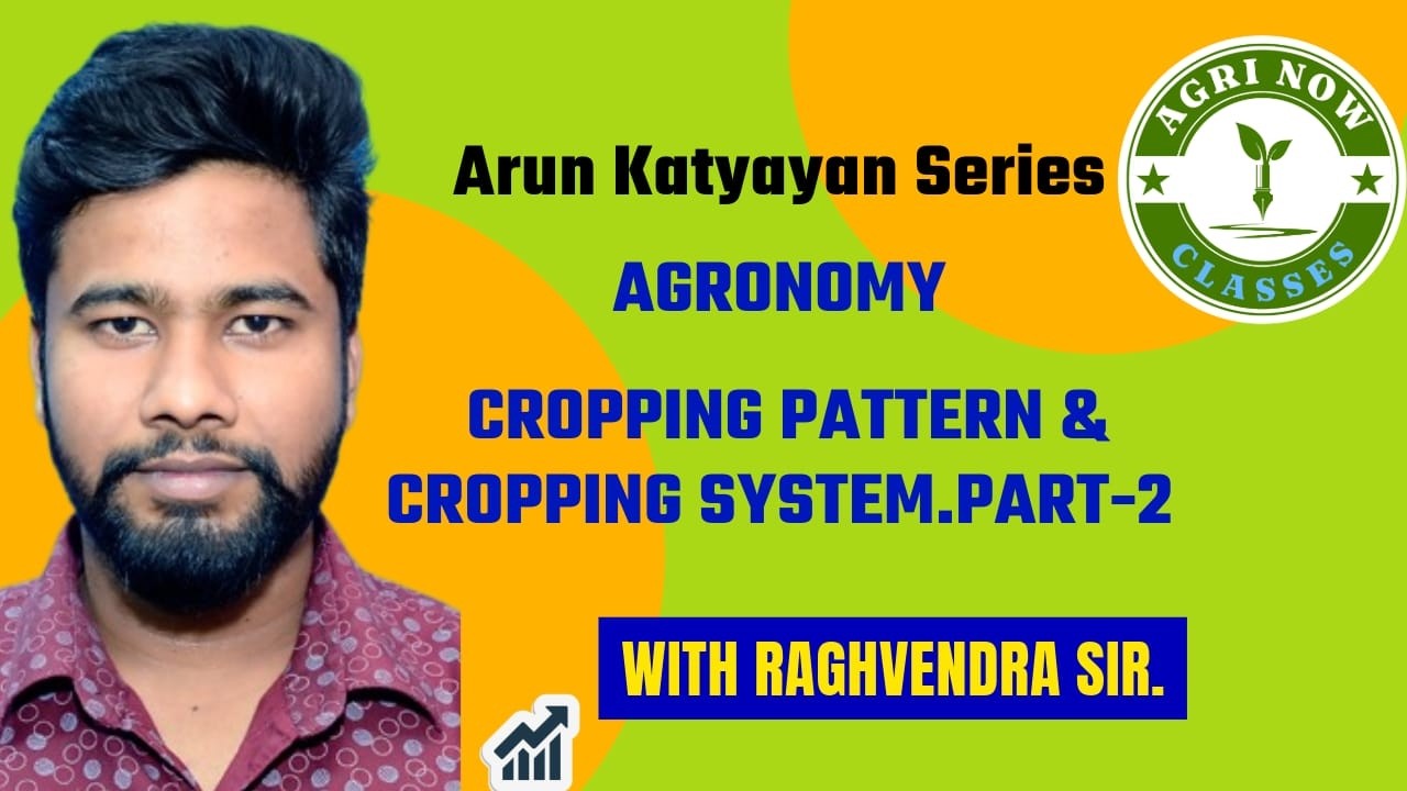 Arun Katyayan Agronomy Lecture 2. ( Cropping pattern and Cropping System Part 2).