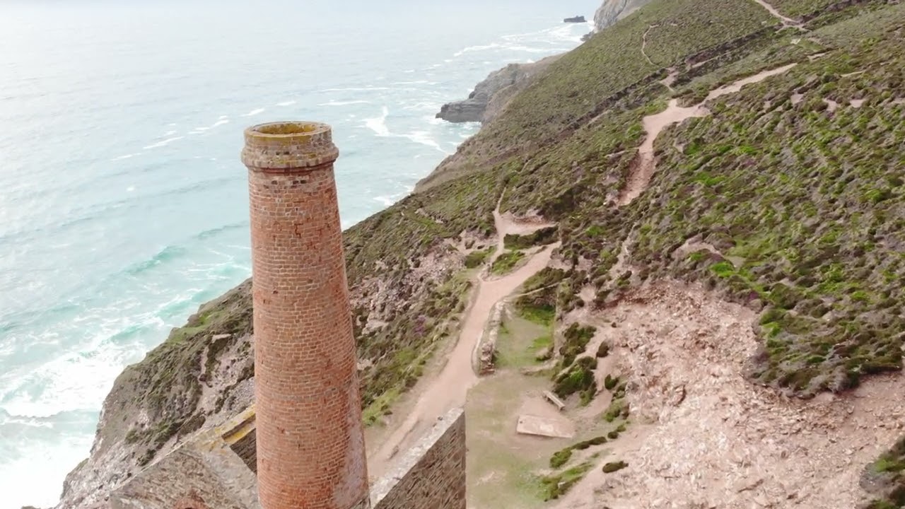 WHEAL COATES TIN MINE, CORNWALL - DRONE WITH A VIEW - [4K] DRONE FOOTAGE