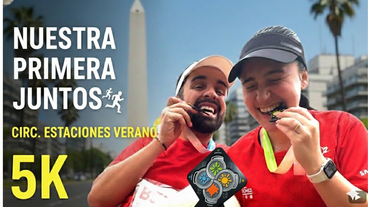 Nuestra PRIMERA CARRERA juntos 🏃‍♂️🏃‍♀️ | Circuito de las Estaciones | VERANO Buenos Aires