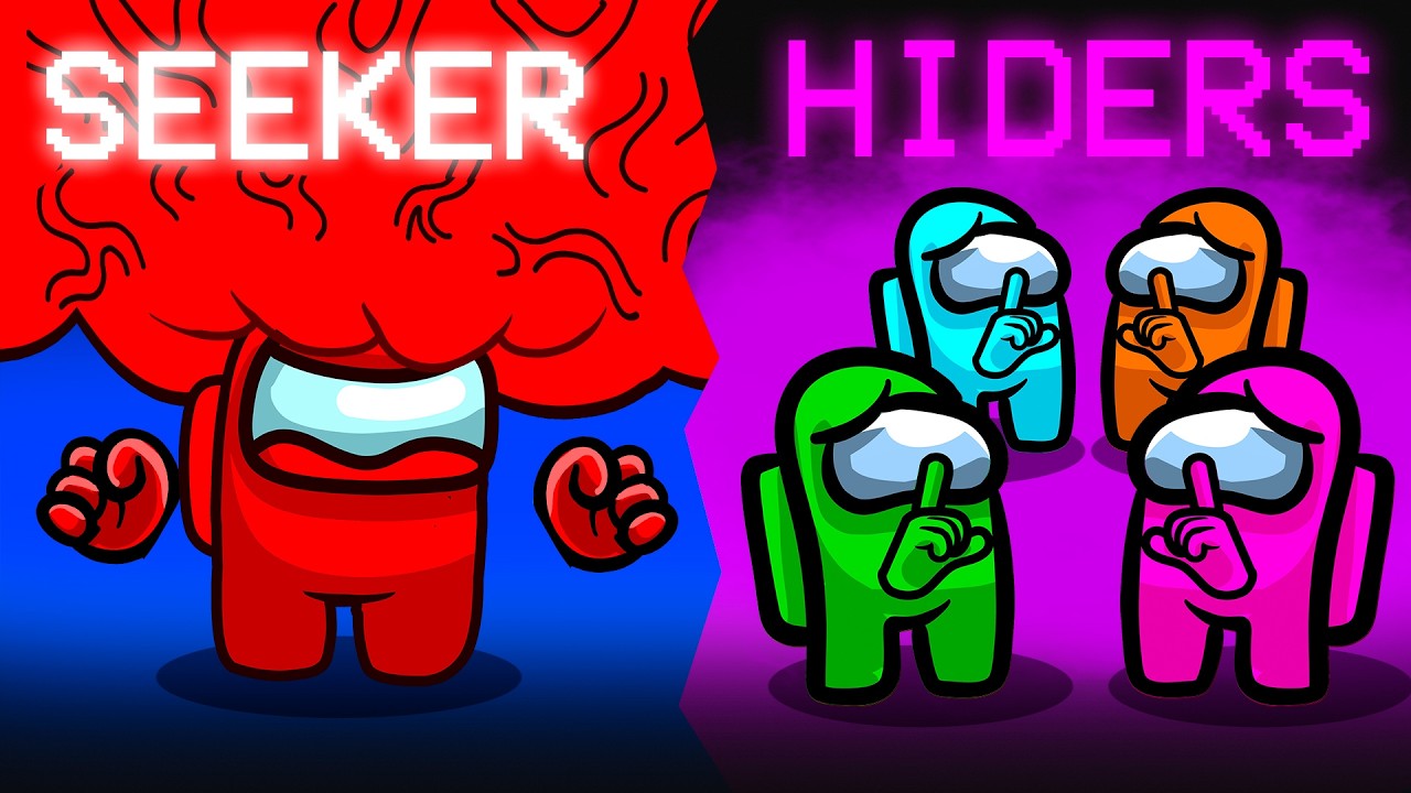 300 IQ Among Us Hide And Seek With MY CRAZY FAN GIRLS...