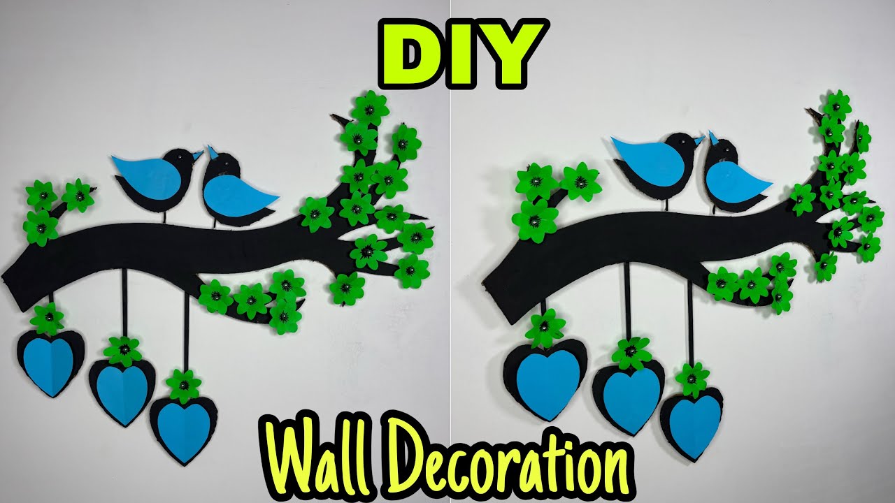 Beautiful Birds Wall Hanging DIY | Easy Paper Craft Wall Decoration #osmcraft 