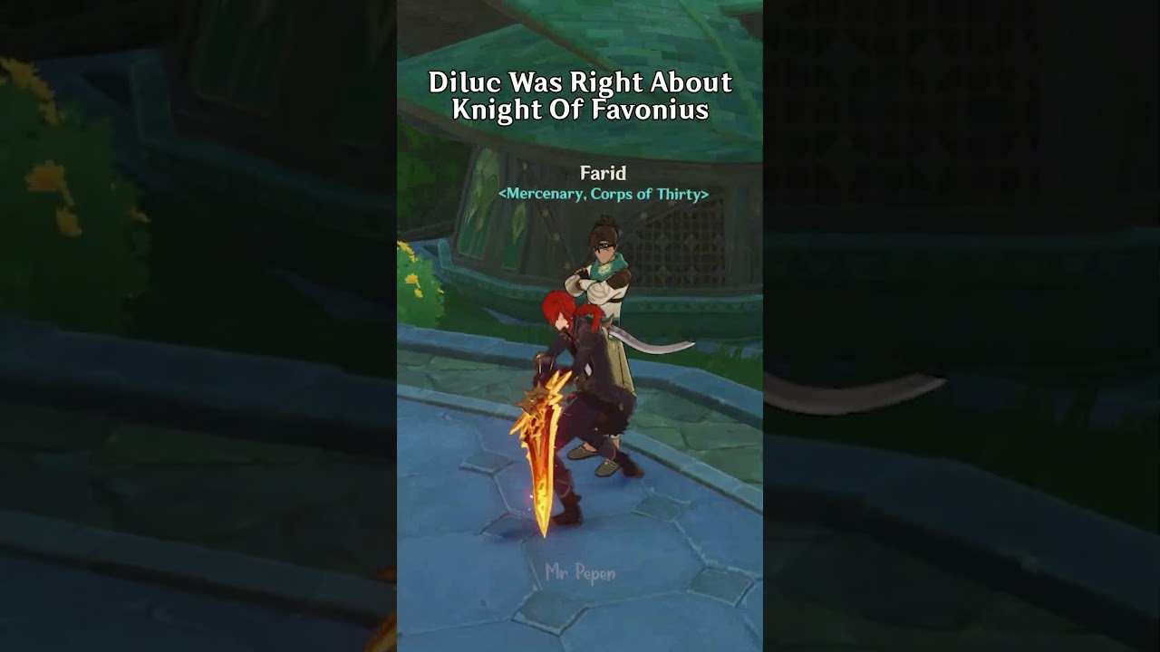 Diluc Was Right About Knight Of Favonius