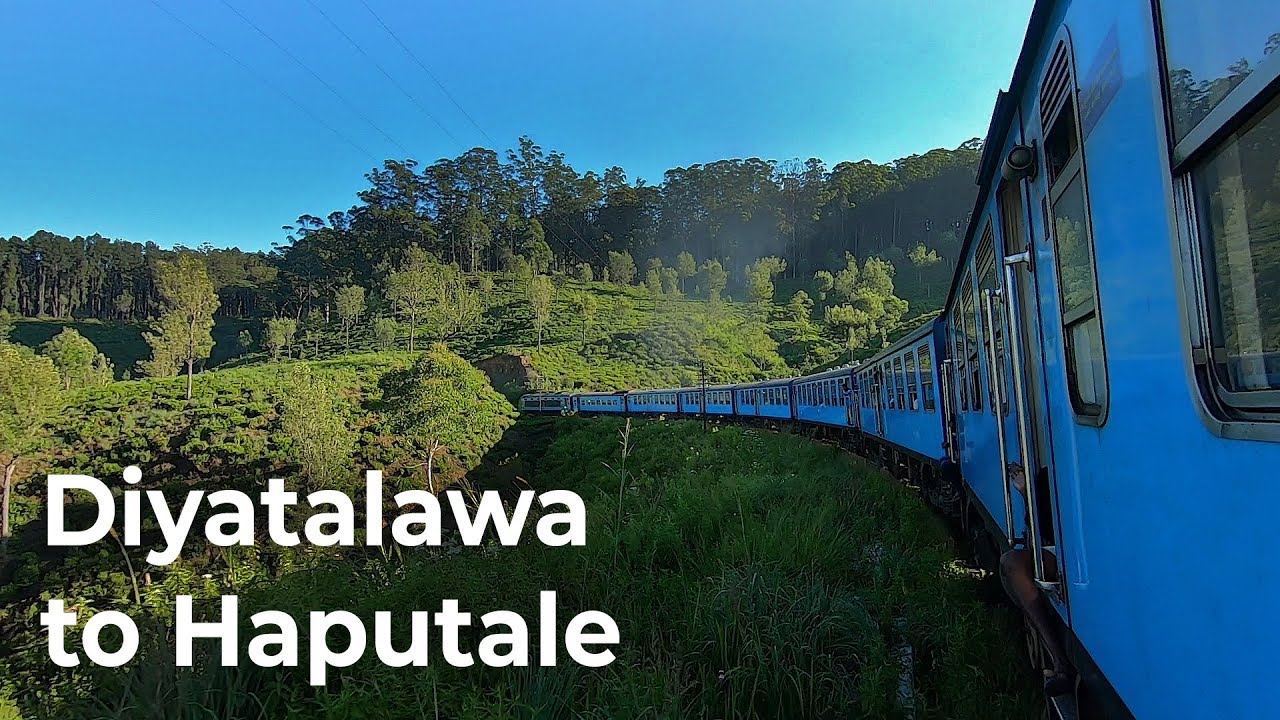 Sri Lanka Railways Diyalatawa to Haputale Train Ride with Class S12 | Upcountry Railway E02