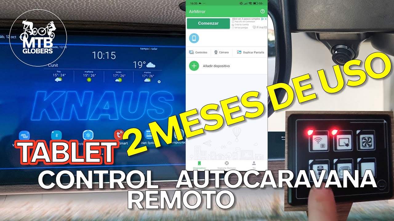 AUTOCARAVANA CON TABLET Y ACCESO REMOTO