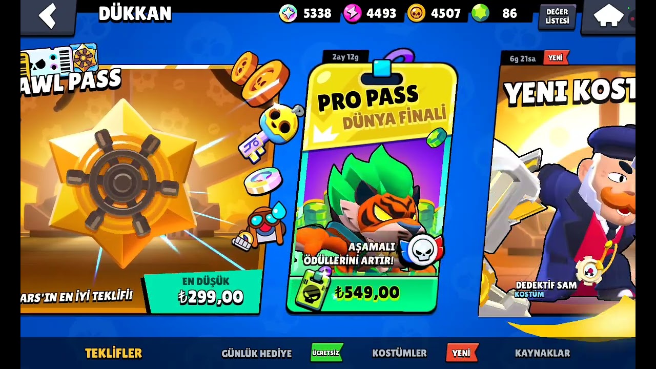Brawl Stars ilk videom kapanışı yapamadığım için üzgünüm şanslı gündeki ödülleri topluyoruz