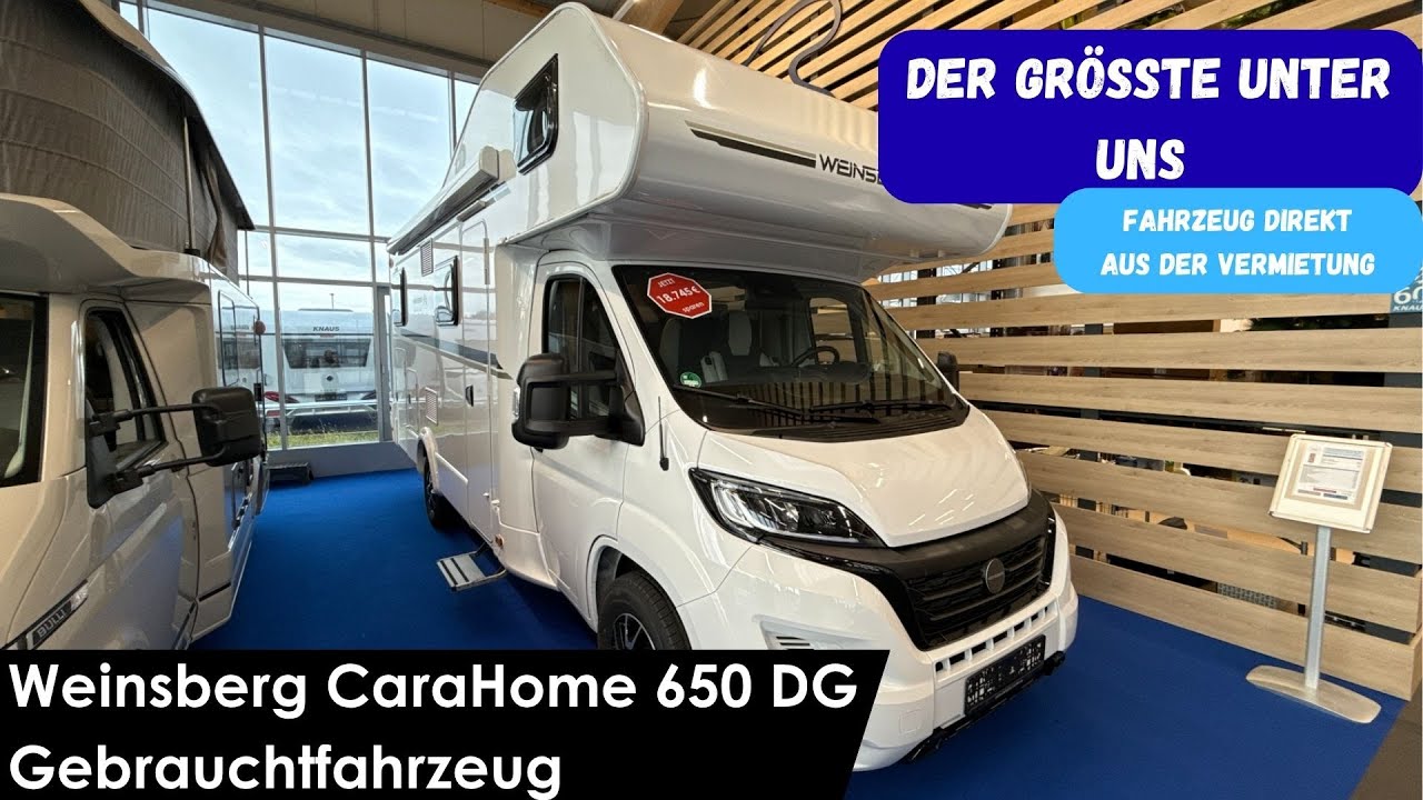 Gebrauchtfahrzeug Weinsberg CaraHome 650 DG, der Gr&ouml;&szlig;te unter uns