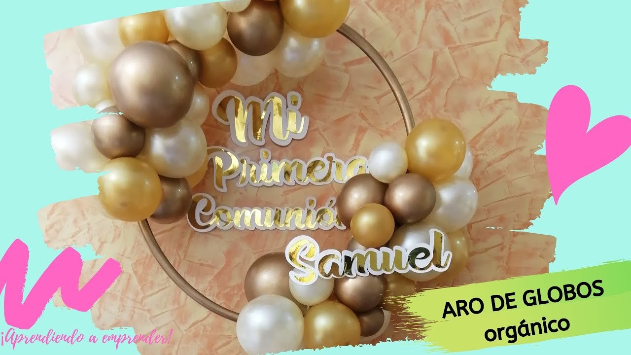 Aro de globos paso a paso