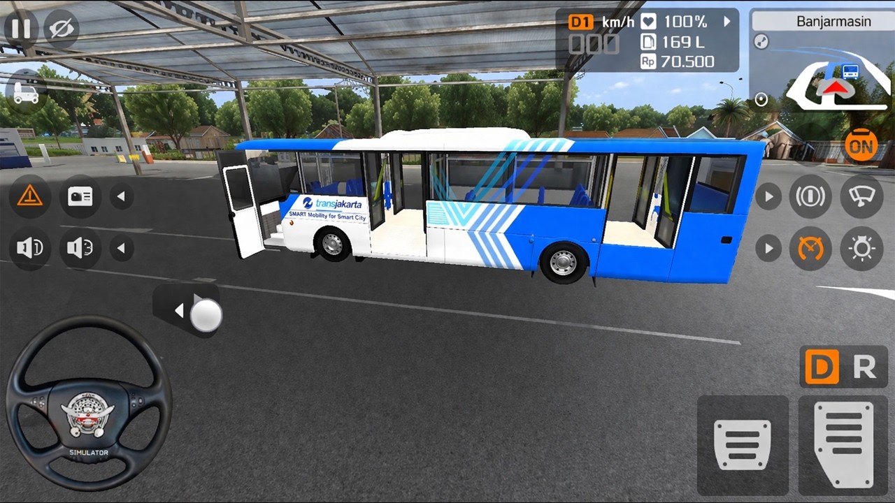 Indonesian City Roads | Bus Transport Simulator | Realistic Public Transit Driving
