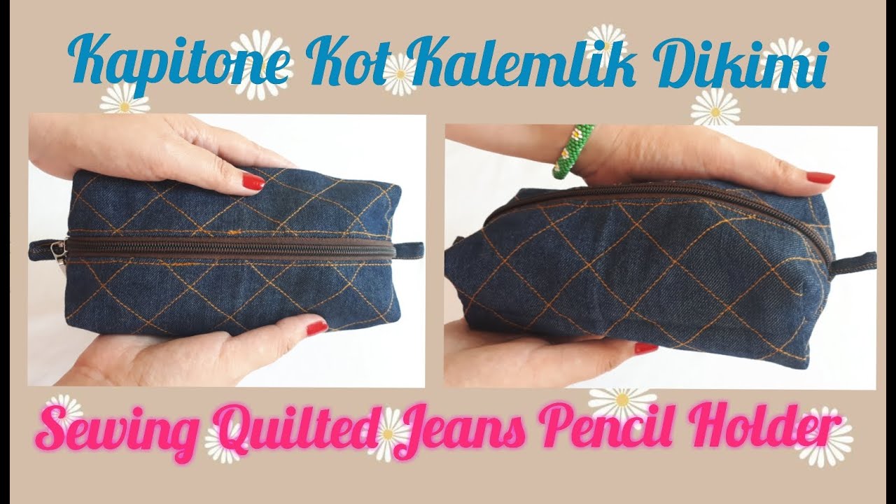 [DIY]Как сшить подставку для карандашей для стеганых джинсов? Учебное пособие по шитью / переработка