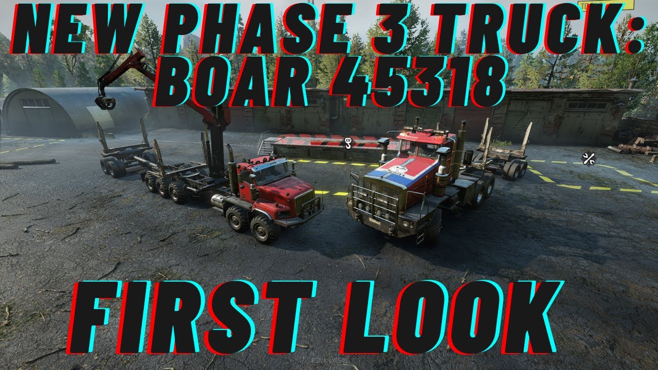 SnowRunner | NEW PHASE 3 TRUCK: BOAR 45318 IS OP! NEW ULTIMATE LOGGING TRUCK?! (FIRST LOOK!)