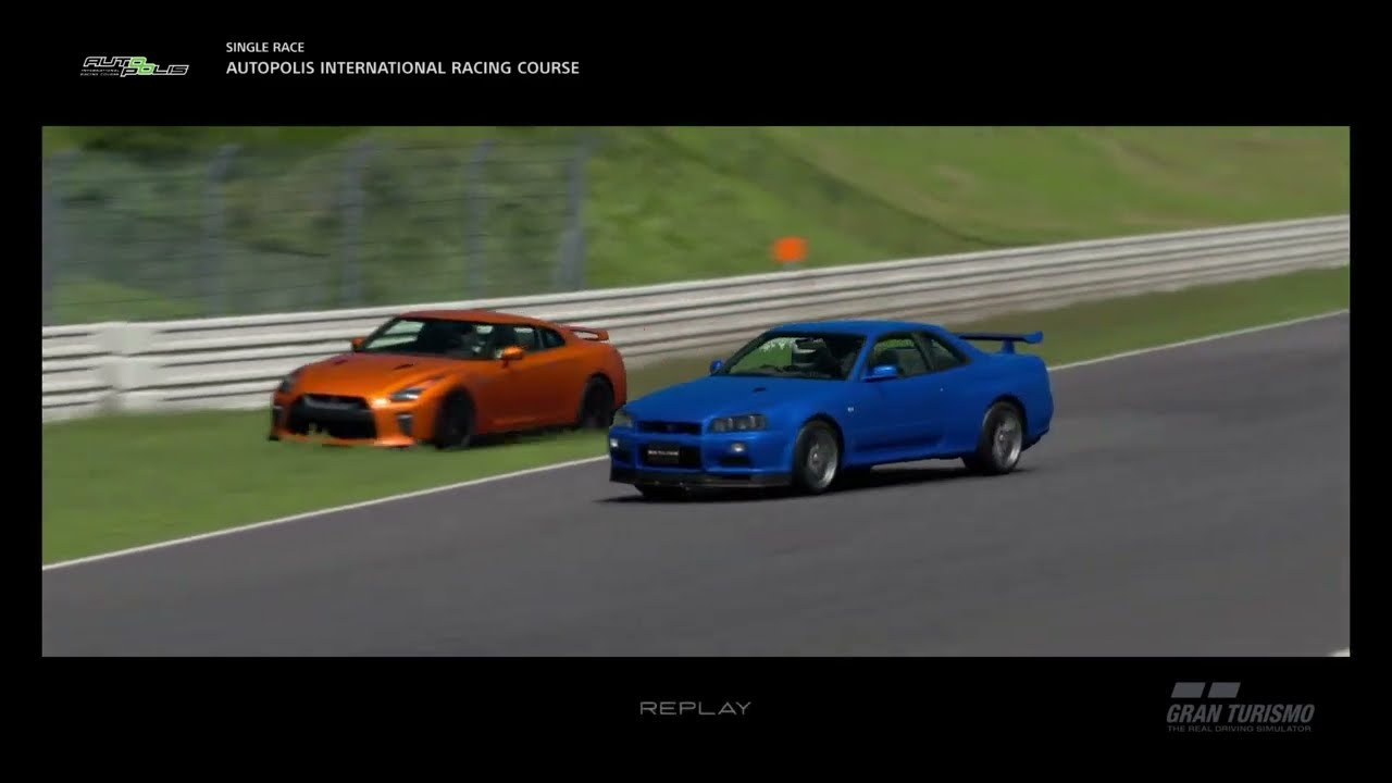 Nissan Skyline(R-34) vs Nissan Godzilla(R-35) in Gran Turismo Sport||@GameOnZone004