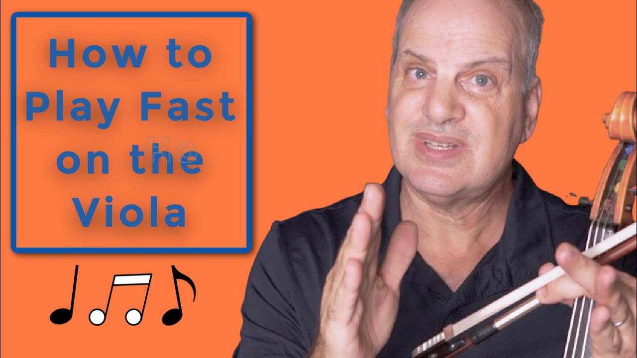 How to Practice and Play fast passages on the viola- the Sprinter's mind - Fiocco Allegro