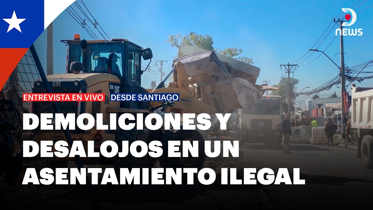 Demuelen un asentamiento en Chile: avanza el derribo de viviendas ilegales | DNews