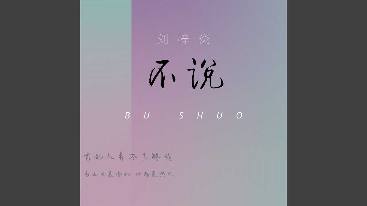 不说