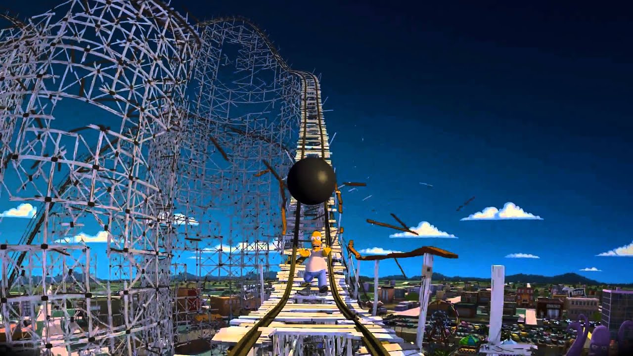 The Simpsons Ride Updated Reel Preview
