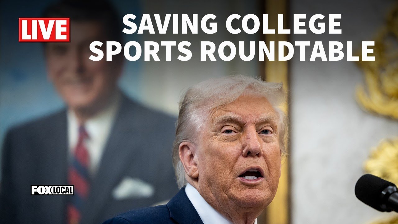 LIVE: Trump hosts roundtable on college sports