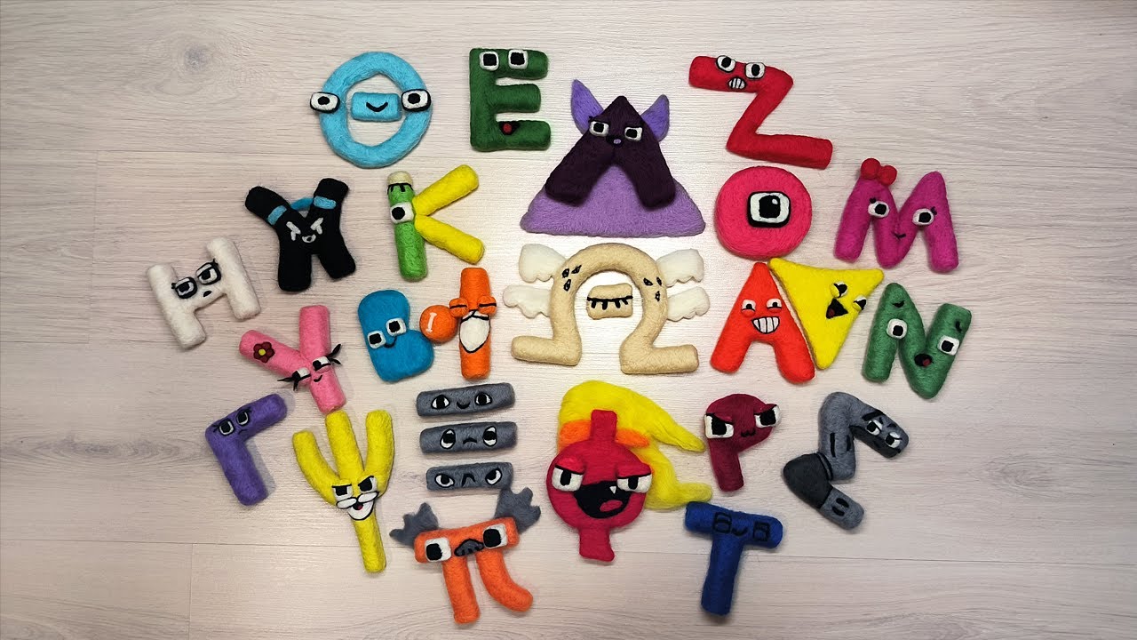 Greek Alphabet Lore [Alpha to Omega] Iyadanimation version Satisfying Needlefelt Art Compilation