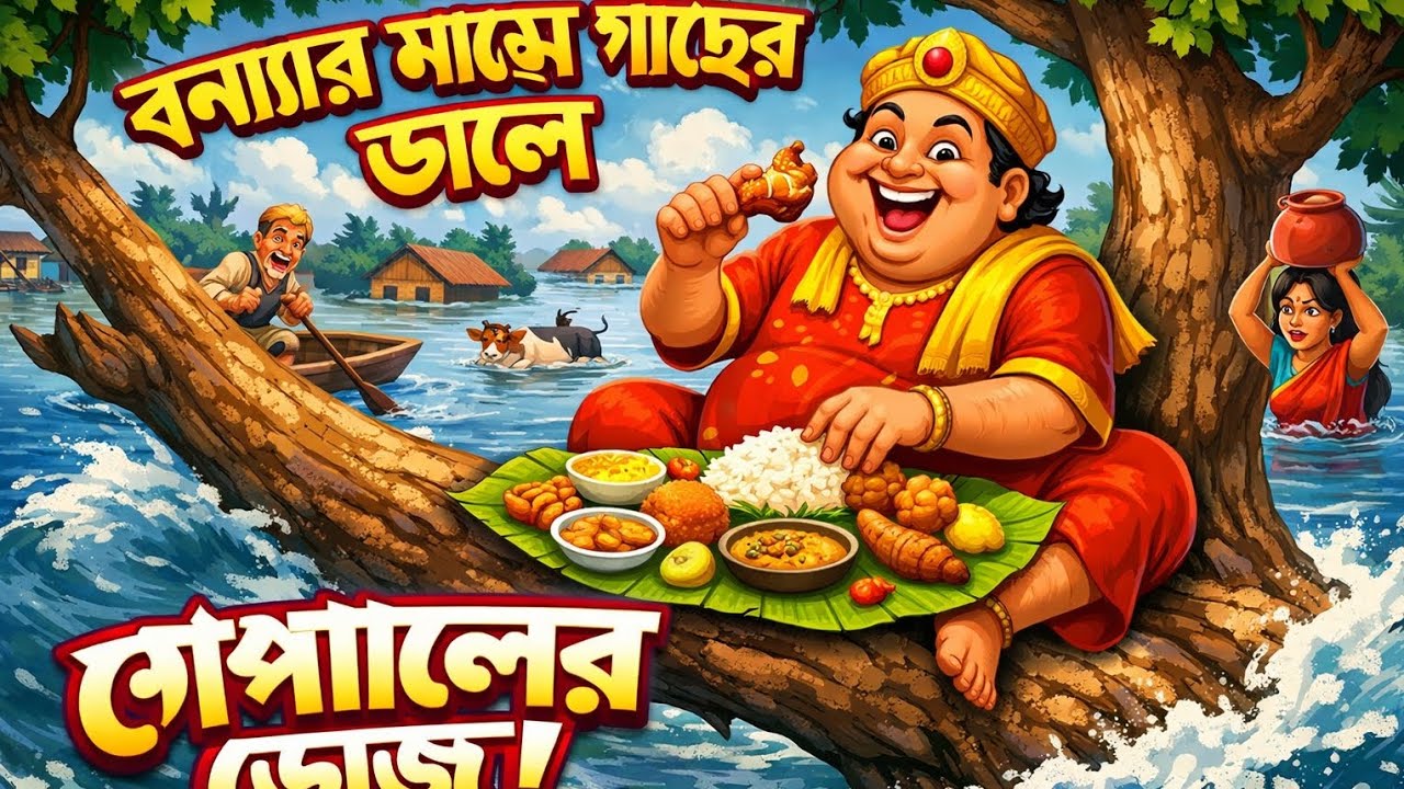 বন্যার মাঝে গাছের ডালে গোপালের ভোজ | Gopal Bhar - গোপালভাঁড় | New Episode 2026